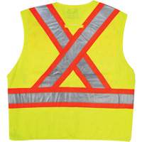 Veste de s&eacute;curit&eacute;, Jaune lime haute visibilit&eacute;, 2T-Grand/3T-Grand, Polyester OSI Industrial Sales