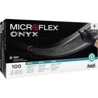 Onyx&reg; Gloves, Small, Nitrile, 3.5-mil, Powder-Free, Black OSI Industrial Sales
