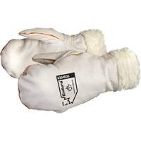 Mitaines en cuir de vache naturel Endura Winter Chopper, Taille Grand, Mitaine OSI Industrial Sales