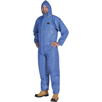 2075 Flame-Resistant SMS Disposable Coveralls, Size Small, Blue OSI Industrial Sales