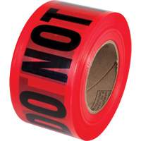 PrimeGuard "Danger Do Not Enter" Barricade Tape, English, 3" W x 1000' L, Black on Red OSI Industrial Sales