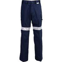 High Visibility Pants, Poly-Cotton, 32, Navy Blue OSI Industrial Sales