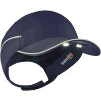 Skullerz&reg; 8965 Lightweight Bump Cap Hat with LED Lighting, Navy Blue OSI Industrial Sales