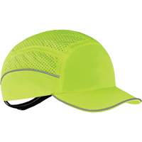 Skullerz&reg; 8955 Lightweight Bump Cap Hat, High Visibility Lime Green OSI Industrial Sales