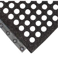 24/Seven&reg; Locksafe&reg; Anti-Fatigue Mat, Honeycomb, 3' x 3' x 5/8", Black, Natural Rubber OSI Industrial Sales