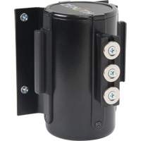 Barri&egrave;re &agrave; fixation murale avec ruban magn&eacute;tique, Acier, Fixation par vis, 12', Ruban Noir OSI Industrial Sales