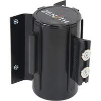 Barri&egrave;re &agrave; fixation murale avec ruban magn&eacute;tique, Acier, Fixation par vis, 7', Ruban Bleu OSI Industrial Sales