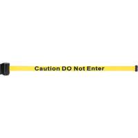 Magnetic Tape Cassette for Build-Your-Own Crowd Control Barrier, Caution Do Not Enter, 7', Yellow Tape OSI Industrial Sales