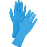 Gants jetables en latex, T-Grand, Latex, 14 mils, Sans poudre, Bleu OSI Industrial Sales