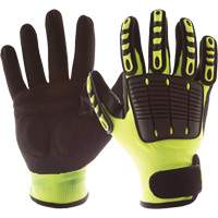 Back Tracker Impact Gloves with Back of Hand Protection, Small, Nitrile Palm, Hook & Loop Cuff OSI Industrial Sales