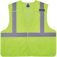 Gilet de s&eacute;curit&eacute; en maille GloWear 8217BA, Jaune lime haute visibilit&eacute;, Moyen/Petit, Polyester OSI Industrial Sales