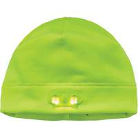 N-Ferno&reg; Skull Cap Beanie Hat with LED Lights, One Size, High-Visibility Lime Green OSI Industrial Sales