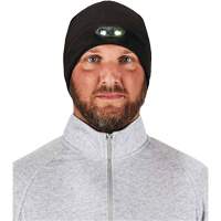 N-Ferno&reg; Skull Cap Beanie Hat with LED Lights, One Size, Orange OSI Industrial Sales