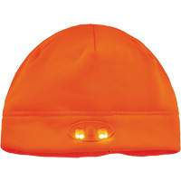 N-Ferno&reg; Skull Cap Beanie Hat with LED Lights, One Size, Black OSI Industrial Sales