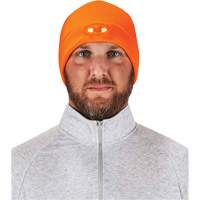 N-Ferno&reg; Skull Cap Beanie Hat with LED Lights, One Size, Black OSI Industrial Sales