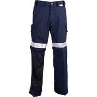 Pantalons ventil&eacute;s haute visibilit&eacute; toutes saisons, Poly-coton, 26, Bleu marine OSI Industrial Sales