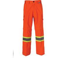 All-Season High Visibility Ventilated Mining Pants, Poly-Cotton, 28, High Visibility Orange OSI Industrial Sales