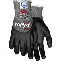 Gants r&eacute;sistant aux coupures Max Ninja, Taille Moyen, Calibre 10, Rev&ecirc;tement Bipolym&egrave;re, Enveloppe en Dyneema, ASTM ANSI niveau A3 OSI Industrial Sales