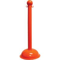 Poteau pour service intense, Hauteur de 40", Orange OSI Industrial Sales
