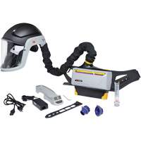 Trousse de respirateur d&eacute;puration dair propuls&eacute; pour lindustrie lourde Versaflo, Capuchon & visi&egrave;re, Pile Lithium-ion OSI Industrial Sales