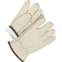 Driver/Roper Gloves, 10, Grain Cowhide Palm, Thinsulate Inner Lining OSI Industrial Sales