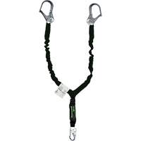 Longe avec amortisseur de choc r&eacute;sistante &agrave; l'arc &eacute;lectrique Miller, 6', Point d'ancrage &agrave; Mousqueton verrouillable, Mousqueton verrouillable aux jambes, Kevlar OSI Industrial Sales