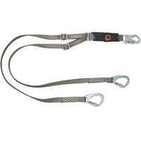 V-Series Tie-Back Lanyard, 6', Carabiner Center, Snap Hook Leg Ends, Nylon OSI Industrial Sales