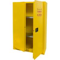 Flammable Storage Cabinet, 45 gal., 2 Door, 43" W x 65" H x 18" D OSI Industrial Sales