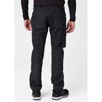 Oxford Service Pants, Poly-Cotton, Black, Size 30, 30 Inseam OSI Industrial Sales