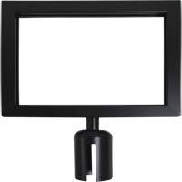 Sign Frame for Crowd Control Post, Black OSI Industrial Sales