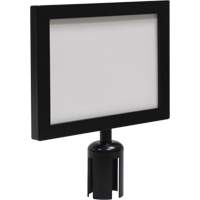 Sign Frame for Crowd Control Post, Black OSI Industrial Sales