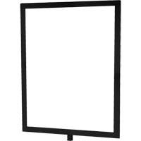 Porte-enseigne vertical robuste pour montant classique, Noir OSI Industrial Sales