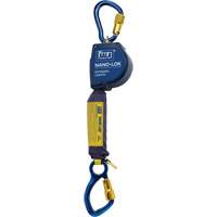 Cordage de s&eacute;curit&eacute; autor&eacute;tractable allong&eacute; Nano-Lok, 10', Dyneema, Pivotant OSI Industrial Sales