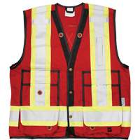 Veste d'arpenteur Open Road, Rouge, Grand, Polyester OSI Industrial Sales