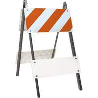 Barricade prismatique, Repliable, 24" lo x 45" h, Orange/Blanc OSI Industrial Sales