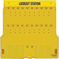 Trilingual Covered Lock Station, None Padlocks, 20 Padlock Capacity, Padlocks Not Included OSI Industrial Sales