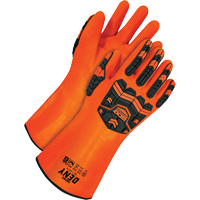 Deny Chemical Resistant Gloves, Size 9, 14" L, PVC, Terry Cloth Inner Lining OSI Industrial Sales