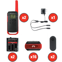 TalkAbout Two-Way Radios, FRS Radio Band, 22 Channels, 32 km Range OSI Industrial Sales