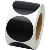 Pastilles de marquage color&eacute;es, Cercle, 3" lo x 3" la, Noir, Vinyle OSI Industrial Sales