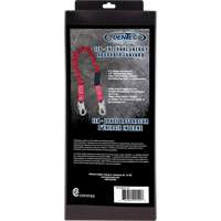 ShockSorb Internal Shock Lanyard, 6', Snap Hook Center, Snap Hook Leg Ends, Polyester OSI Industrial Sales