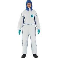 Combinaisons 3 pi&egrave;ces 1800 AlphaTec confortable, Grand, Bleu/Blanc, Microporeux/SMS OSI Industrial Sales