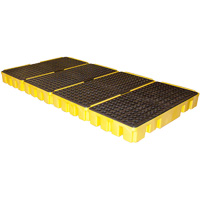Palette &agrave; profil bas pour contr&ocirc;le des d&eacute;versements, Capacit&eacute; de d&eacute;versement 102 gal. US, 96" x 49" x 6,5" OSI Industrial Sales