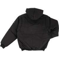 Blouson d'aviateur en toile lourde avec capuchon, Hommes, Petit, Noir OSI Industrial Sales