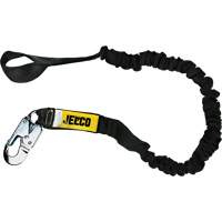 Arc Flash Shock Absorbing Lanyard, 6', Locking Snap Hook Center, Choke-Off Loop Leg Ends, Nylon OSI Industrial Sales