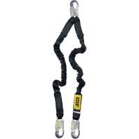 Arc Flash Lanyard, 4', Locking Snap Hook Center, Locking Snap Hook Leg Ends, Nylon OSI Industrial Sales