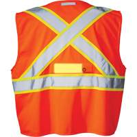 SV350 X-Back Safety Vest with Light, High Visibility Orange, Small, Polyester OSI Industrial Sales