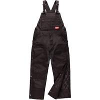 GridIron Regular Length Zip-To-Thigh Bib Overall, Men's, Large, Black OSI Industrial Sales
