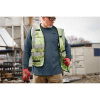 T-shirt de travail hybride, Hommes, Petit, Bleu OSI Industrial Sales
