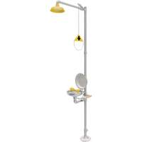 Douche durgence et douche oculaire combin&eacute;es, Socle OSI Industrial Sales