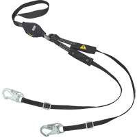V-Series Utility Energy Absorbing Lanyard, 6', Snap Hook Center, Snap Hook Leg Ends, Nylon OSI Industrial Sales